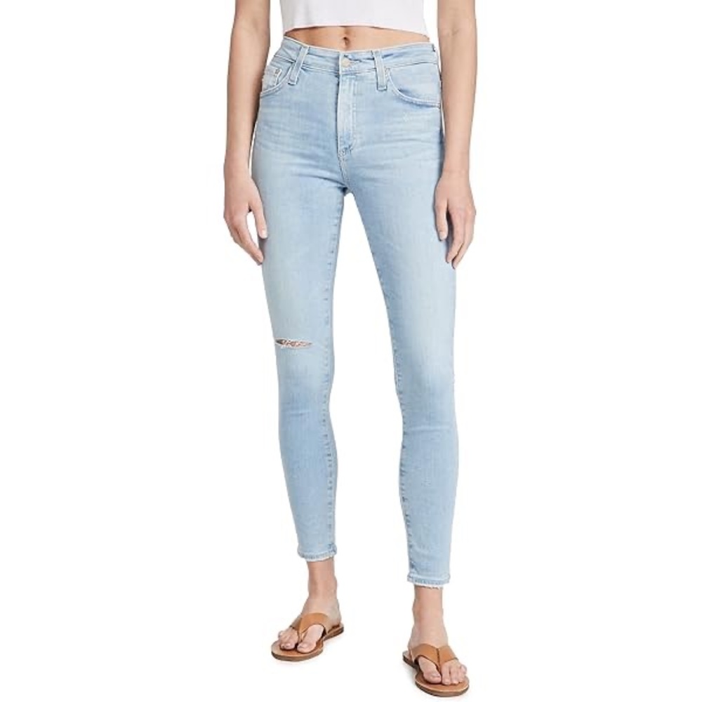 AG. Farrah Skinny Ankle. High-Rise. Light Wash. size 31R